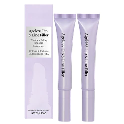 Image of 2PCS Multi-Action Anti-Wrinkle Serum & Ageless Lip & Line Filler, Deep Wrinkle Filler Collagen Cream for Face & Lips, Smooths Firms & Plumps Skin, Reduces Fine Lines & Nourishes Lips, Deep Hydration
