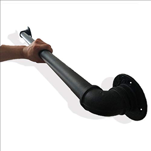 Amrai Main Courante - Kit Complet. Balustrade Anti-Glissement en métal/balustrades âgés de bâti de Mur, Balustrade de Grenier de Jardin d'enfants de Villa de barrière de Jardin d'enfants, Noir Cover