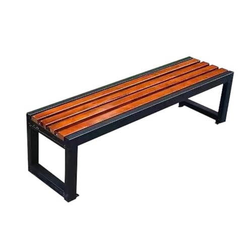 Muebles de exterior rectangulares con diseño de listones premium 1