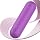 Mini Handheld Electric Back Massager Waterproof Quite Massager, Portable Massager for Back Neck Shoulder Body,Purple - 3