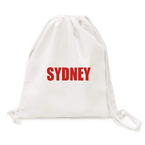 Sac de voyage toile cordon Sydney rouge avec tissu ultra résistant lavable