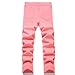 Lanscadran Boy's Rosy Straight Fit Stretch Fashion Jeans,L0363,14