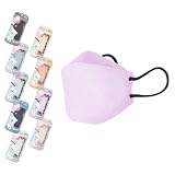 [雑貨の国のアリス] FANCYSHARP MASK 30枚 子どもマスク 不織布 4D立体 子供マスク 3歳から8歳 バイカラー 血色 5D カラーマスク フィット 密着 蒸れない キッズマスク (ラベンダー)