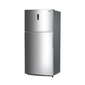 BLACK+DECKER 16.4 Cu. Ft. Top Mount Refrigerator with Freezer, 2 Door Refrigerator with Top Freezer and Separate Temperature Controls, Auto Defrost, Full Size, BR1640KS, Stainless Steel Look