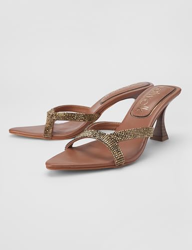 Image of Catwalk womens Cross-strap Shimmer Sandal