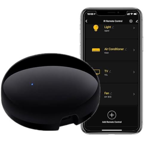Mini WiFi-IR Controllo Telecomando Universale Infrarossi per Condizionatore d' aria TV DVD Utilizzando Tuya Smart Life app, Controllo Vocale, Funziona con alexa/Google Home