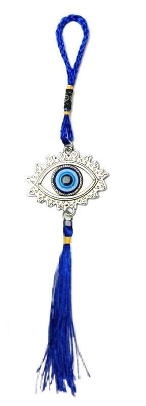 Image of Decorative Blue Evil Eye One Eye Wall Hanging for Home Entrance Door Car Dashboard Office Hall Nazar Battu Pendant Ornament Good Luck and Prosperity Decoration Gift Items