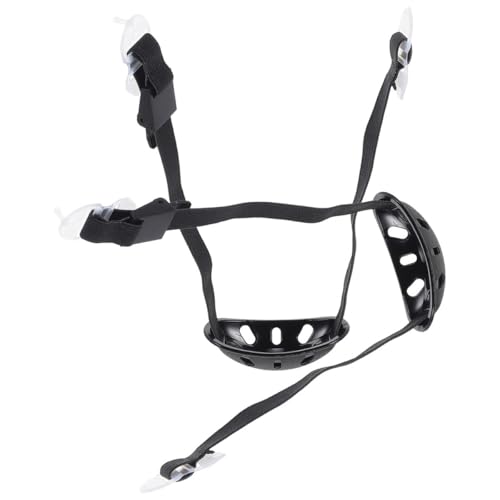 2 correas de barbilla ajustables para casco de seguridad industrial con soporte negro resistente