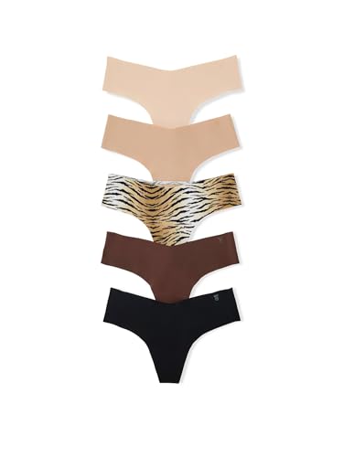 Image of Victoria's Secret Women's No Show Thong Underwear, Panties for Women, Multi Pack (XS-XXL)