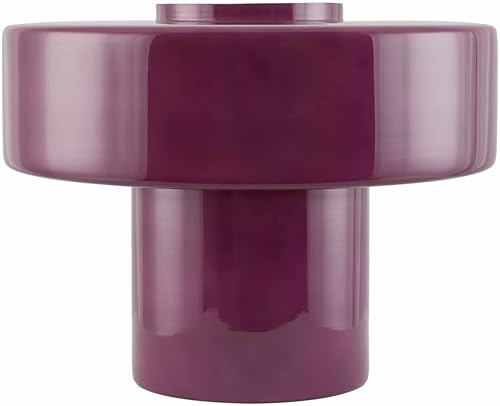 Hauteloom Lauenhagen Glass Table Lamp - Modern Contemporary - Purple Burgundy