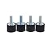 Rubber Vibration Isolator, Durable Anti-Vibration Mounts Shock Absorber Pack of 4 for Automotive Boats Industrial Machinery Applications Drivers Mechanics