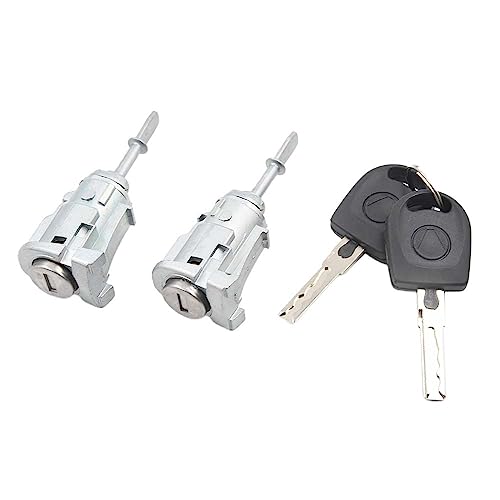 YUCKMZ Schließzylinder Set Links und Rechts Vorne Autotür mit 2 Schlüssel Kompatibel mit VW Bora Golf Lupo 9N 604837167+604837168