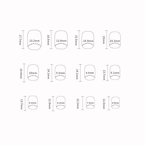 Qingge Green Press On Nails Short Fake Nails Acrylic Square Nails Stick On Nails For Women Glue On False Nails Glossy 24Pcs #TOP5