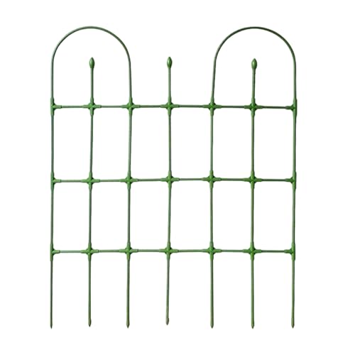 Panel de enrejado de jardín – 90 x 120 cm, marco de rejilla de celosía para exteriores, enrejado de jardín, plantas trepadoras | de entrenamiento de plantas de acero recubierto de