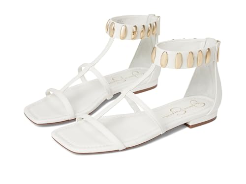Jessica Simpson Women's Elusta Studded T-Strap Sandals Flat