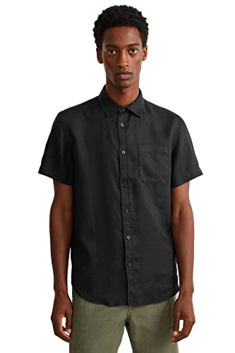 C&A Herren Hemd Kurzärmelig schwarz S