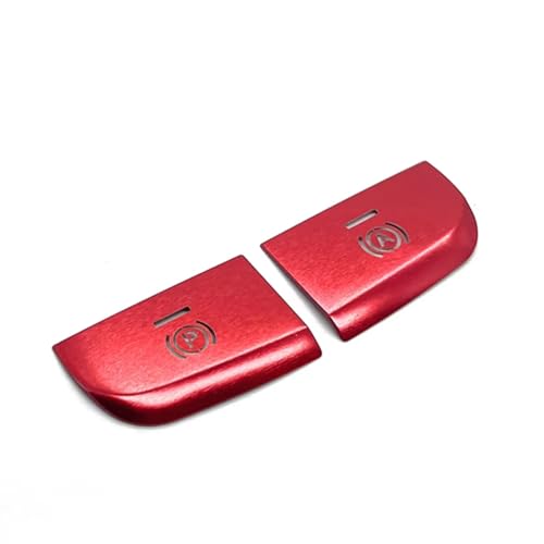 Switch Button Label Decals Compatible with A3 for 8V 2013 2014 2015 2016 2017 2018 2019 2Pcs Car Electronic Handbrake Hand Brake Button Sticker Cover Trim(Red)