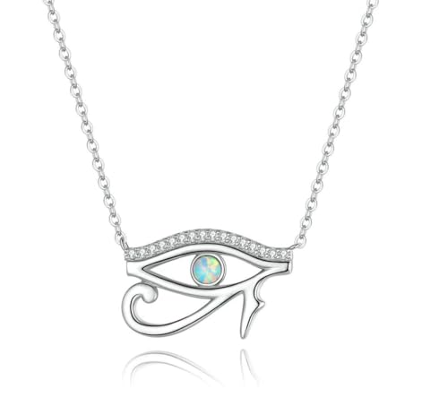 Collier Horus en Argent 925 et Cristal : Le Cadeau de Protection Idéal pour un Être Cher