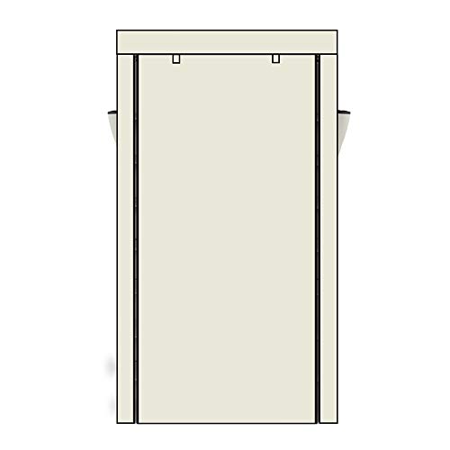 Étagère à chaussures 10 niveaux beige avec housse de protection zippée - 5
