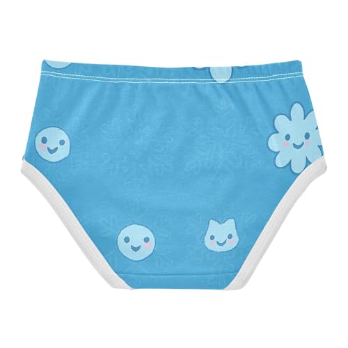 Snowflakes Pattern Girls' Breathable Triangle Panties Breathable Underwear for Kids in Sizes 2T,3T, 4T, 5T, 6Y and 8Y2