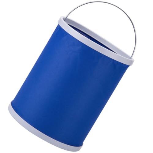 Cubo plegable de 13L para lavado de coches y excursiones de pesca al aire libre
