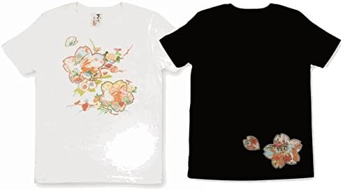 Amazon むかしむかし レディース 手描友禅 和柄tシャツ 桜絞兎 S 1802yg 半袖 Tシャツ カットソー 通販