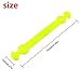 Andux Silicone Tennis Vibration Dampener Long Buckle Type Reduce Vibration 6pcs/Set BZQ-06 (Yellow)