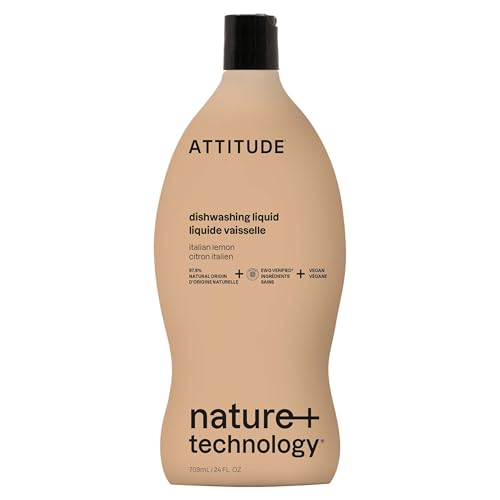 ATTITUDE Plant-Based Dish Soap Italian Lemon Scent