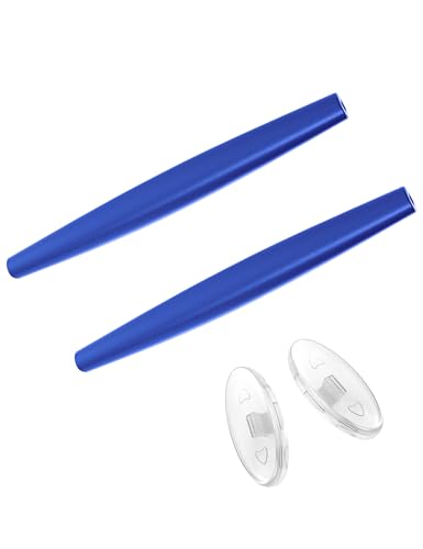 Kit de plaquettes de nez et manchons Saucer pour lunettes Oakley Crosshair 1.0 (2005) bleu