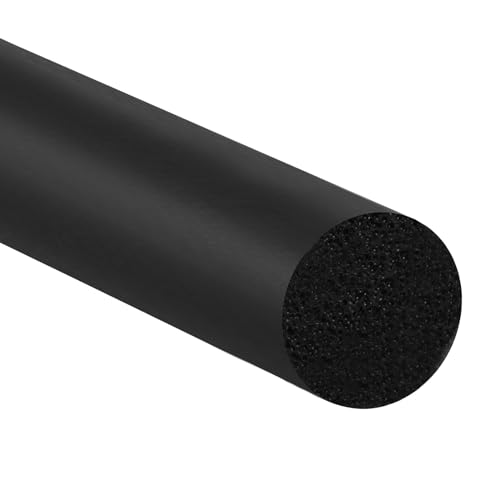 PATIKIL Mousse de Calfeutrage pour Fissures et Joints, Diamètre de 5/8 Pouce x 32,8 Pieds, Bande de Remplissage pour Construction Domestique, Noir