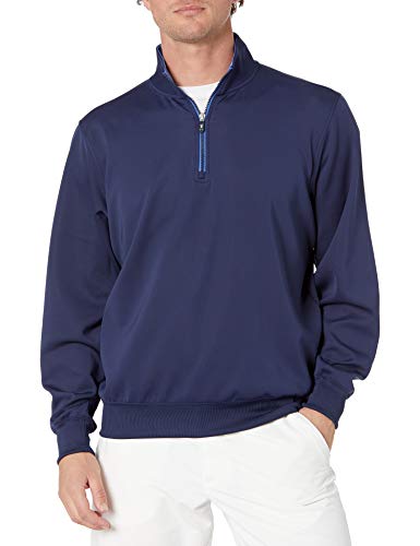 Fairway & Greene Mens Longsleeve Quarter Zip, Marine, X-Large US