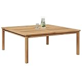 【Artisanat durable】 En utilisant du teck massif, cette table mélange élégance et solidité. Conçue pour l'extérieur, elle offre une surface stable qui supporte les intempéries tout en gardant son apparence raffinée. Son style minimaliste vient d’une attention parfaite aux détails, mettant en valeur la chaleur et la texture des matériaux sans superflus.
