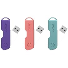 Lexar JumpDrive TwistTurn2 USB 2.0 Flash Drive, 64GB, Assorted Colors, LJDTT2-64GABOD20