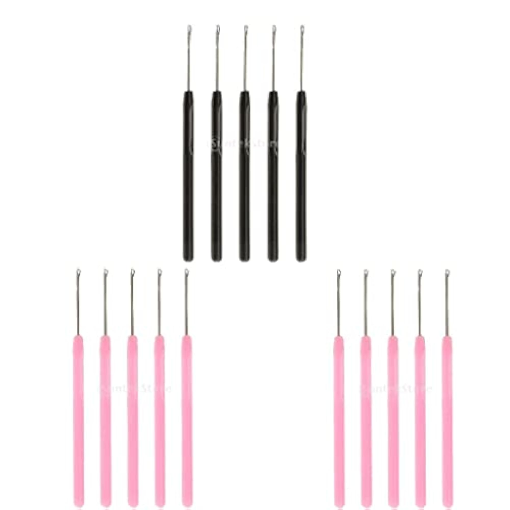 15Pcs Pulling Hook Needle Tool for Micro Ring Hair Extensions