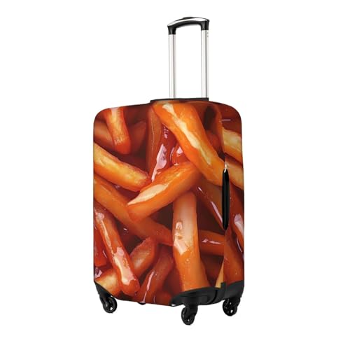 French Fries Elastic Travel Luggage Cover, Washable Spandex Suitcase Protector, Anti-Scratch Fits 18-32 Inch2