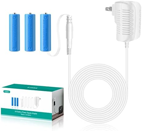 Lenink AC Power Supply Adapter for 3 AA Battery, AA Battery Replacement Adapter for LED Light, Decorations (White)