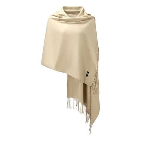 TURIMON Women's Pashmina Shawls and Wraps: Cashmere Feel Large Scarves Ideal for Evenings, Weddings, Travel, and Office Wear Cover