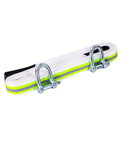 GJX Corde de Remorquage Sangle de remorquage à Haute résistance de Corde de remorquage - 3 m 5 tonnes, avec Deux Crochets de sécurité et Bande de remorquage Routier de remorquage Routier