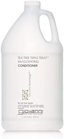 GIOVANNI Tea Tree Triple Treat Invigorating Conditioner, Eucalyptus, 128 oz
