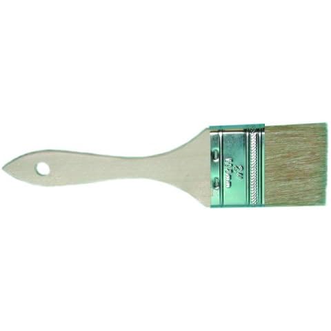 Magnolia Brush 235 Low Cost Single Thickness Paint or Chip Brush, 1-1/2" Trim, 3" Width, White (Case of 24), 40179 Cover