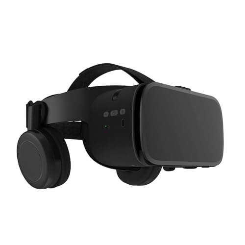 Casco de realidad virtual 3D con audio Hi Fi Bluetooth, gafas VR IMAX para películas y videojuegos | Compatible con smartphones de 4,7 a 6,5