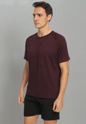 Xelky 4-5 Pack Men's Dry Fit T Shirt Moisture Wicking Athletic Tees Exercise Fitness Activewear Short Sleeves Gym Workout Top