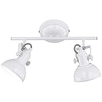 Reality Gina 2 Spot Focos y lámparas de Pinza E14, Blanco, 2 luces