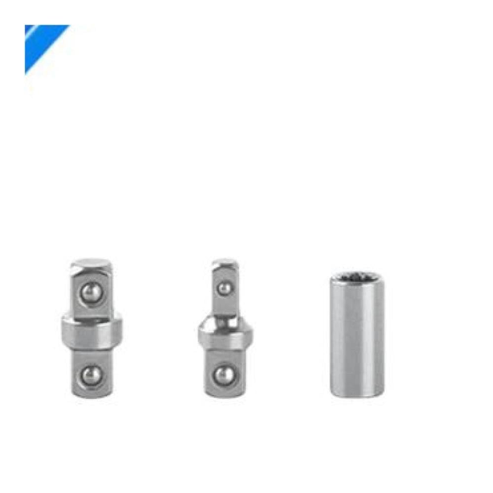 Set di chiavi a cricchetto offset 4 adattatori in acciaio legato for riparazioni auto(Black)