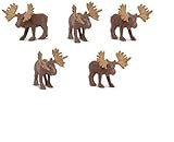 Größe: 2 - 2,5 cm Safari Ltd. - Good Luck Minis - Glücksminis - Elche 5 Stück