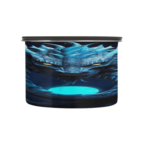Contenedor de café al vacío Qilmy Blue Dragon 17oz acero inoxidable