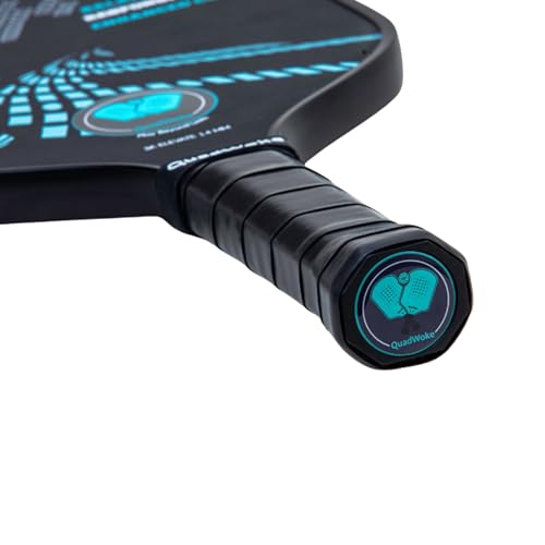 Image of RAW Carbon Fibre | Thermoformed Pickleball Paddle | Carbon Friction Surface | Comfort Grip Handle Racket | Pickle Ball Racket | Blue