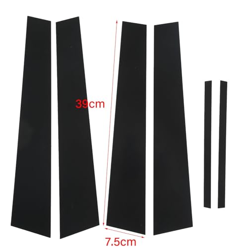 Image of Door Pillar Decal, Gloss Black Pillar Post Decal Trim for Charger 2011-2021