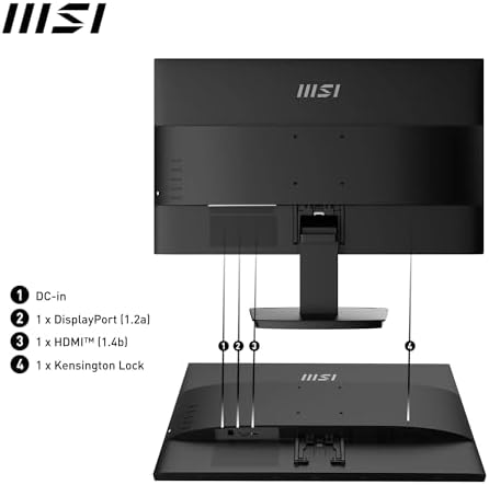 MSI Pro MP2412 23.8" 1920x1080 VA 100Hz 1ms Anti-Glare Monitör - Görsel 7
