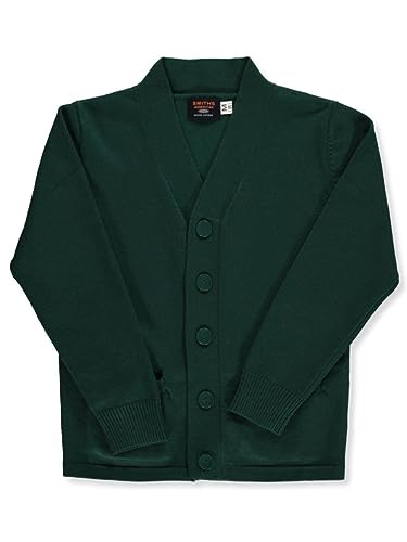 Smith's American Boys' V-Neck Cardigan - Hunter Green, 4-52